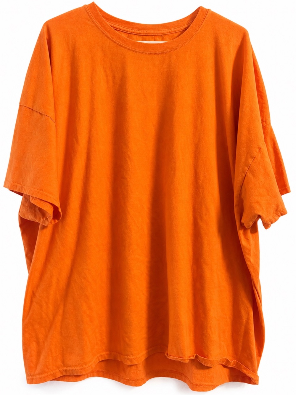 Fruit of the Loom Orange T Shirt 4XL Heavy Cotton Oversized Tee
